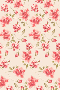 粉色花卉图案背景纹理