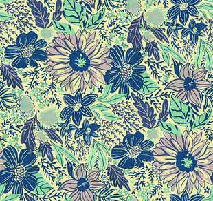 花卉图案背景清新自然风