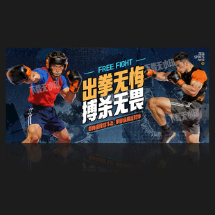 自由搏击海报