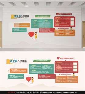 青少年心理健康文化墙