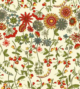 花卉图案背景清新自然风