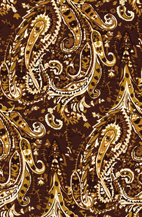 复古华丽佩斯利花纹图案