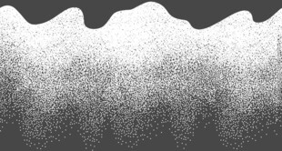 白色渐变圆点山水可左右无缝拼接