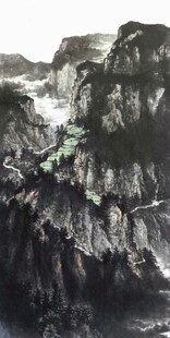 水墨山水间的壮丽