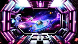 赛博朋克科幻场景