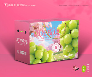 阳光玫瑰包装 葡萄礼盒