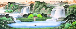 山水国画风景图