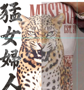 猛女豹人图案设计