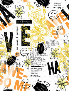 创意文字拼贴艺术图案