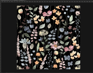 数码印花 多彩花卉