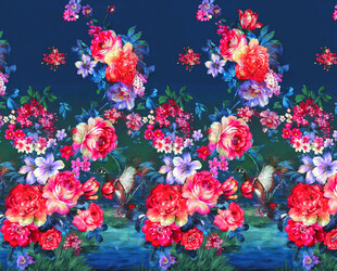 数码印花 定位花