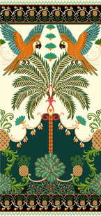 热带风情装饰艺术插画