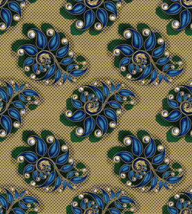 复古花卉图案纹理背景