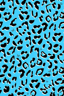 蓝色豹纹图案背景