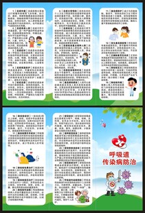 预防呼吸道传染病知识三折页