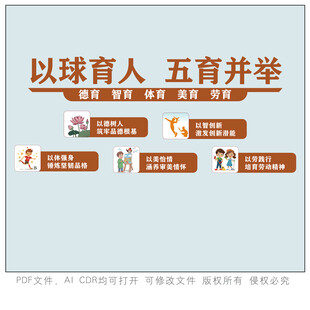 以体育人五育并举宣传页