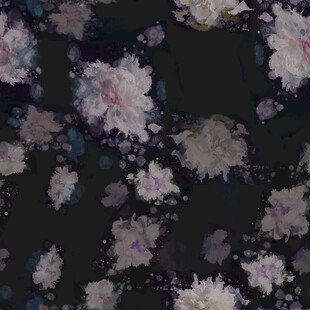 深色底花卉图案纹理