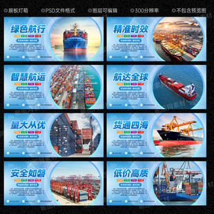 海运货运展板