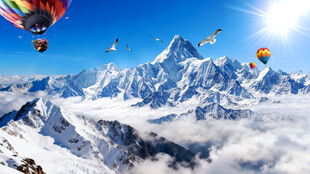 珠峰雪山