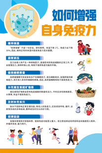 如何增强自身免疫力海报