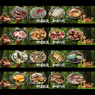 野生菌火锅菌汤海报