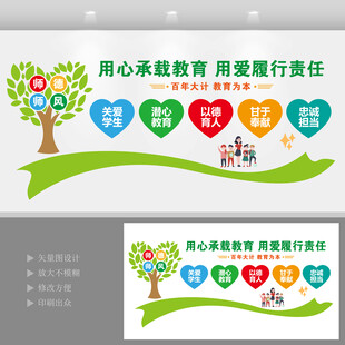 师德师风教师教育文化墙