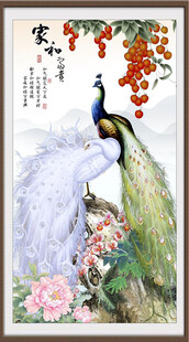孔雀牡丹图