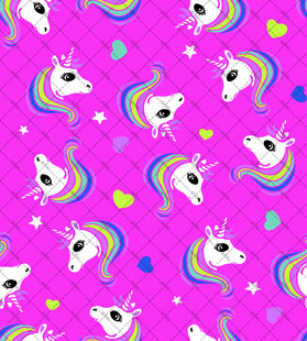 梦幻独角兽粉色图案背景