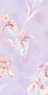 梦幻粉紫色花卉背景图