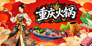重庆火锅背景