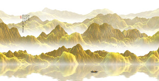 意境水墨山水画