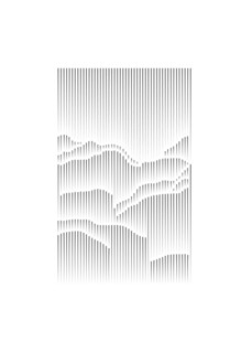 立体山水纸雕艺术作品