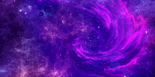 梦幻蓝紫色星空顶软膜灯箱