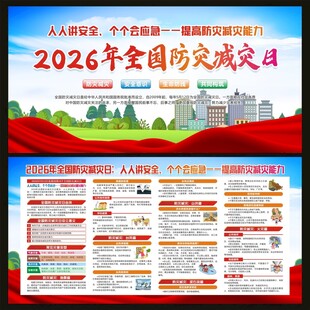 2026年全国防灾减灾日宣传栏