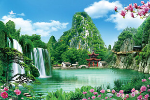 堂口山水画