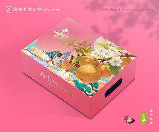 秋月梨礼盒 梨包装