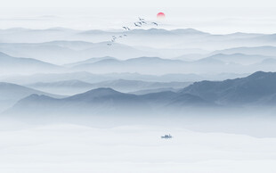 水墨山水画