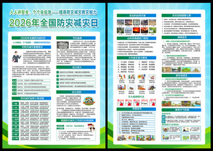 2026年防灾减灾周宣传单
