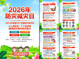 2026年防灾减灾知识挂图