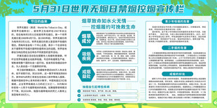 世界无烟日宣传栏