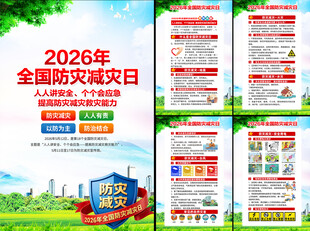 全国防灾减灾日挂图