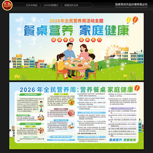 全民营养周宣传栏