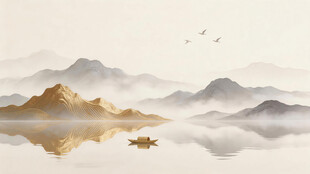 金山山水画