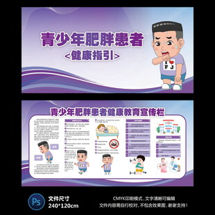 青少年肥胖宣传栏