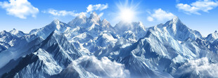珠峰雪山背景图