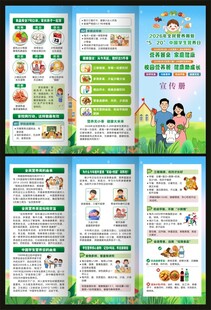 全民营养周三折页