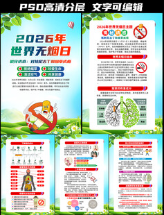 2026年世界无烟日挂图