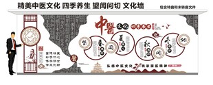 传统中医四季养生文化墙