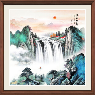 紫气东来国画