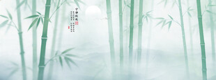 竹影 水墨灯箱竹林